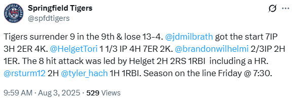 Hanska Result Tweet