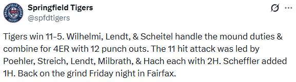 St. James Result Tweet